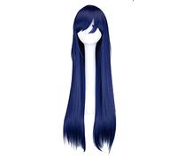 ydound Anime Coser Wig Hinata Hyuga Cosplay Femmes Longue Droite Dark Blue Wig Cosplay Anime Cosplay Perruques synthétiques résistantes à la Chaleur