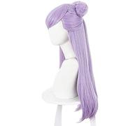 ydound Anime Coser Wig Jeu lol Akali k / da Cosplay Perruques 45cm transformé de la Queue de Cheval synthétique mélange de Cheveux Violet ( Size : Evelynn Purple )