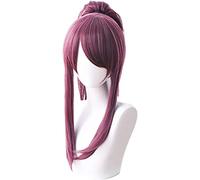 ydound Anime Coser Wig Jeu lol Akali k / da Cosplay Perruques 45cm transformé de la Queue de Cheval synthétique mélange de Cheveux Violet ( Size : Akali Mix Purple )