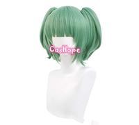 ydound Anime Coser Wig Kaede Kayano Cosplay Assassinat Salle de Classe Cosplay 30cm Perruque Verte Courte Cosplay Anime Perruques synthétiques résistantes à la Chaleur