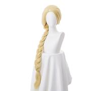 ydound Anime Coser Wig Perruque Cosplay Lolita Longue Perruque Droite Blonde tressée for Les Femmes Cheveux synthétiques Anime Perruque Mode fête Perruques
