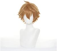 ydound Anime Coser Wig Perruque de Cosplay Anime, Perruque Genshin Impact, Perruque Tartaglia, avec Bonnet de Perruque Gratuit, for Halloween, fête, Carnaval, Vie Nocturne, Concerts, Mariages
