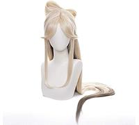 ydound Anime Coser Wig Perruque Genshin Impact, Perruque Anime Cosplay Ningguang, avec Bonnet de Perruque Gratuit, for Halloween, fête, Carnaval, Vie Nocturne, Concerts, Mariages