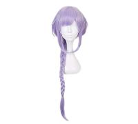 ydound Anime Coser Wig Perruque Genshin Impact, Perruque Anime Cosplay Qiqi, avec Bonnet de Perruque Gratuit, for Halloween, fête, Carnaval, Vie Nocturne, Concerts, Mariages