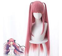 ydound Anime Coser Wig Perruques Anime Cosplay, Les quintuplés quintessentiels Nakano Nino Cosplay Perruques avec Perruque Gratuite (Couleur:Rose) ( Color : Pink )