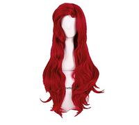 ydound Anime Coser Wig Petite sirène Princesse Ariel Cosplay Perruque Longue Vague onduleuse onduleuse résistante à la Chaleur Perruque de Cheveux synthétique +Perruque