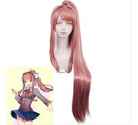 ydound Anime Coser Wig Sayori Yuri Natsuki Monika Perruque Halloween Monika Cosplay Longue Perruque Longue