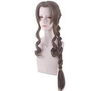 ydound Cosplay Wig Anime Cosplay Perruques 7 FF7 Alice Mixte Marron Aerith Gainsborough cos Perruque KEEBON