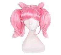 ydound Cosplay Wig Anime Sailor Moon Chibiusa Perruque Cosplay Costume Sailor Chibi Femmes Rose Cheveux Synthétiques Halloween Party Jeu de Rôle Perruques,1 KEEBON (Color : 1) ( Color : 2 )