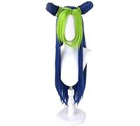 ydound Cosplay Wig Bizarre JoJo Vent Bizarre Aventure Vent doré Perruque Cosplay jolyne cujoh Kujo Vert tressé brioches JoJo no kimyou dans Le bouken KEEBON