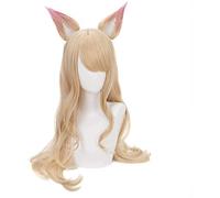 ydound Cosplay Wig Lusha Jeu Personnage Perruque LoL Cosplay Perruques Anime Perruque de Cheveux synthétiques for fête Carnaval, Halloween, noël