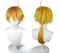 ydound Cosplay Wig Perruque de Cosplay Anime, Perruque de Cosplay Genshin Impact Thoma, avec Bonnet de Perruque Gratuit, for la fête d'halloween Carnaval d'halloween avec Perruque