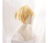 ydound Cosplay Wig Vocaloid Kagamine Rin/Kagamine Len Cheveux Courts blonds résistants à la Chaleur Perruque de Costume de Cosplay + Piste + Bonnet de Perruque 2-2 KEEBON (Color : 2) ( Color : 2 )