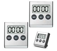 YdseozOA Lot de 2 minuteurs numériques avec alarme puissante - Minuterie de cuisine numérique avec support magnétique et interrupteur marche/arrêt - Minuteur de cuisine pour cuisiner, étudier, faire