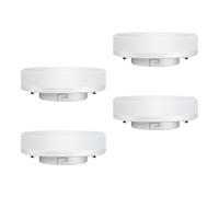 YdseozOA Lot de 4 ampoules LED GX53 7 W 3000 K pour éclairage sous armoire, lumière du jour blanche chaude, sans scintillement, non dimmables, pour éclairage sous étagère CFL rond
