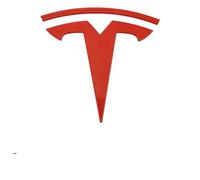 YdSoo Emblèmes pour Auto pour Tesla Model S 2016-2023, Sport emblème Auto Autocollants Badge Autocollant De Voiture Coffre Arrière Emblème Accessoires Voiture,Red