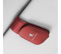 YdSoo Porte Lunettes pour Voiture pour Peugeot 508 SW, Cuir Clip de Support de Lunettes de Visière de Voiture Soleil pour de Pare-Soleil de Voiture Accessoire Voiture,B