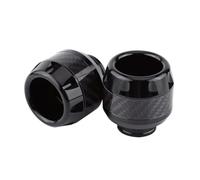 YDSTNiu 2 Pièces Roulette De Protection Fourche Moto pour Benda Napoleon 500, Tampon Anti Chute Axe De Roue Curseur De Fourche Avant Embout Crash Pad,Black