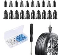 YDSTNiu 20 Pièces Vis de Réparation de Pneu pour Dacia Sandero Stepway 3 2020-2025,Caoutchouc Rapide Fiable Kit de Réparation Crevaison Pneu sans Chambre à Air Vide