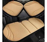 YDSTNiu 3 Pièces Premium Confort Housse de Coussin de Siège Auto pour Lancia Ypsilon L21 2024-2025, Revêtement Protecteur Fauteuils Lavable Éléments Habitacle,Beige