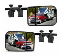 YDSTNiu Rétroviseur de Caravane pour Lancia Ypsilon 2011-2025 | Double Miroir avec Rotule 360°, Fixation Double Boulon Anti-Vibration pour Camping-Car et Remorque, Lot de 2