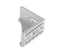 YDuupxe 5 Pièces en Alliage d'aluminium en Forme de L Support d'Angle Support 'Angle à Droit Fixation Home Hardware avec 4 Trous de Montage Ovales 58x58mm, Largement utilisé pour Renforcer l'