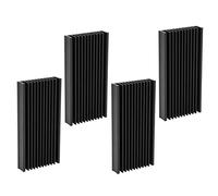 YDuupxe 50x12.7x100mm Black Aluminum Heat Sink, Durable, Efficient Cooling Fin for Router, CPU, Amplifier, Power Supply, Module, Motherboard, Transistor, Tube, Power Board, Electrical