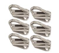 YDuupxe 6 Pièces Crochet de Garde-Boue en Acier Inoxydable, Cintre de Bateau à Boucle à Ressort Robuste avec Matériau 316 Résistant à la Corrosion, pour L'ingénierie Marine, Corde