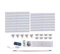 YDuupxe Bande Lumineuse LED Hexagonale RVB pour Garage, avec Télécommande, en Alliage d'aluminium, étanche IP54, luminosité Réglable pour Salle de Jeux, Chambre à Coucher, Fête