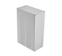 YDuupxe Boîtier en Alliage d'aluminium Argent Sable avec Beaucoup d'espace, Déflecteurs Robustes pour Circuits Imprimés, Design Personnalisable, Ensemble Tout Compris pour Contrôleurs, Décodeurs,