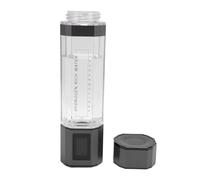 YDuupxe Bouteille d'eau Hydrogène 300ml, Générateur d'Hydrogène Portable avec Concentration H2 de 5000ppb, Rechargeable par USB, pour les Voyages, la Salle de Sport et le Bureau (Argent Noir)