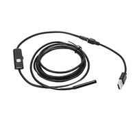 YDuupxe Caméra Endoscopique Industrielle à Objectif 5,5 Mm USB IP67 Outil d'inspection à Angle de de 70 °, équipé de 6 Lumières LED Réglables, Compatible avec, XP, Vista, Caméra Endoscopique (1,5