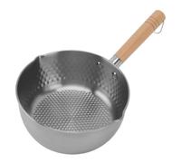 YDuupxe Casserole Polyvalente, Marmite en Acier Inoxydable avec Poignée Froide pour un Chauffage Rapide, Idéale pour la Soupe Ramen et le Lait, Compatible Induction 2,5 Litres (20cm)