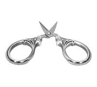 YDuupxe Ciseaux Artisanaux de Tailleur de Broderie de Fil, Ciseaux de Couture en Acier Inoxydable pour Ongles en Tissu de Papier avec un Design Ergonomique, Outil Artisanal Portable (SILVER)