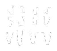YDuupxe Clips de Fixation de Phares, Clips à Ressort de Fixation D'ampoule de Phare, 12 Pièces, Universels pour Automobiles, pour Ampoules H1, H3, H4, H7