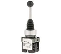 YDuupxe Commutateur à Joystick 2 Positions 2NO, Autobloquant Bidirectionnel, étanche à la Poussière et à L', avec Manchon en Caoutchouc pour Contrôle Industriel des Circuits AC 50 Hz DC