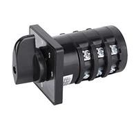 YDuupxe Commutateur de Transfert, 500V 20A 7 Positions 12 Bornes, pour | Poignée de Verrouillage en Plastique pour Générateur, Compatible avec Circuit sélectionné, Calibre 20A, Isolation 500V CA.