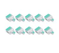 YDuupxe Connecteur de Fil de Levier, 10 Pièces 41A 450V Y614G 1 à 4 Bornier de Câblage Rapide pour Appareil de Commande de Moteur