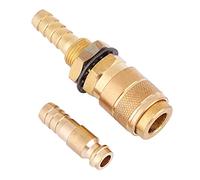 YDuupxe Connecteur Rapide Soudage Torche Mig Tig Adaptateur de Gaz à Eau Rapide avec Le Laiton M8 pour la Connexion du Bouchon de Torche (Couleur Laiton)