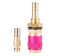 YDuupxe Connecteur Rapide Soudage Torche Mig Tig Adaptateur de Gaz à Eau Rapide avec Le Laiton M8 pour la Connexion du Bouchon de Torche (Rouge)