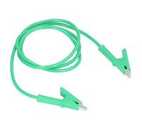 YDuupxe Cordon de Test à Clip, Double extrémité avec Ouverture de 10 Mm, Courant jusqu'à 20 A et Tension 3 000 V, Clips en Laiton avec Gaine en Silicone, Conception Légère pour Tester (GREEN)
