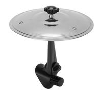 YDuupxe Cymbale de Tableau de Bord pour Grille D'aération de Voiture, Mini Cymbale Réglable, Support Léger en Alliage, Musique Amusante pour Véhicules (SILVER)