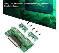 YDuupxe DB37 Interface Module DIN Rail Mount Terminal Block, Male Female,