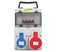 YDuupxe Distributeur d'énergie de Construction Portable, Prise de Distribution d'énergie Portable à Haute efficacité, Boîte de Prise de Construction, de Générateur 'entrée étanche Intérieure et