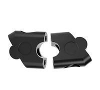 YDuupxe Élévateur de Guidon de Moto Universel de 22 Mm, Pince de Guidon en Alliage D'aluminium CNC avec élévation de 30 Mm et Déplacement Arrière de 20 , pour la Plupart des Motos (Black)