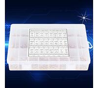 YDuupxe Ensemble de Condensateurs Compacts, Haute capacité, Kit Assorti de Condensateurs en Céramique Monolithique 1200 Pièces avec étiquette pour les Professionnels de l'électronique, les Passionnés
