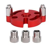 YDuupxe Gabarit de Chevilles à Centrage Automatique, Guide de Perçage en Aluminium avec 3 Bagues pour des Joints Précis du Travail du Bois, Outil Idéal pour la Fabrication de Meubles et d'armoires