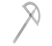 YDuupxe Goniomètre Rapporteur d'angle, Règle de 15 Cm, Acier Inoxydable 0-180 Degrés 120 X 150 Mm, Mesure à Lecture Rapide pour le Travail du Bois, l'amélioration de l' (120 * 150mm)