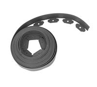 YDuupxe Kit de Bordure de Jardin en PE, Déflecteur en Forme de L avec 30 Pointes d'ancrage, Idéal pour Les Jardins Fleuris et Les Bordures de Pelouse, 5 cm x 5 cm x 10 m