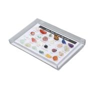 YDuupxe Kit de Collection de Roches Minérales, Kit éducatif de Géologie avec Vitrine Transparente pour Enfants Garçons Filles, Exploration de la Nature (Tapez 2)